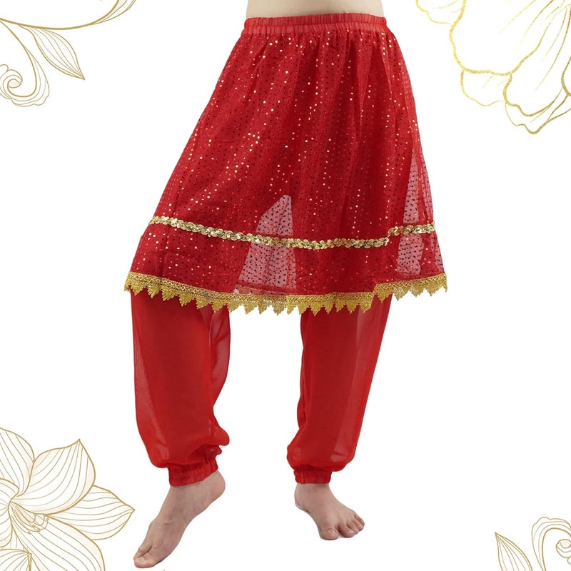 MUNAFIE Belly Dance Pants and Skirt for Fancy Dress Party Outfit Comfortable and Stylish Dancewear for Women - Image 3